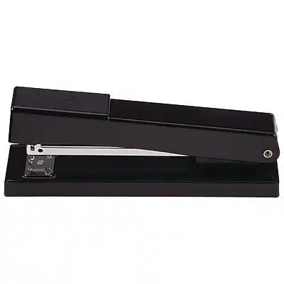 Front. Swingline - Reduced-Effort Desktop Stapler, 20-Sheet Capacity - Black.