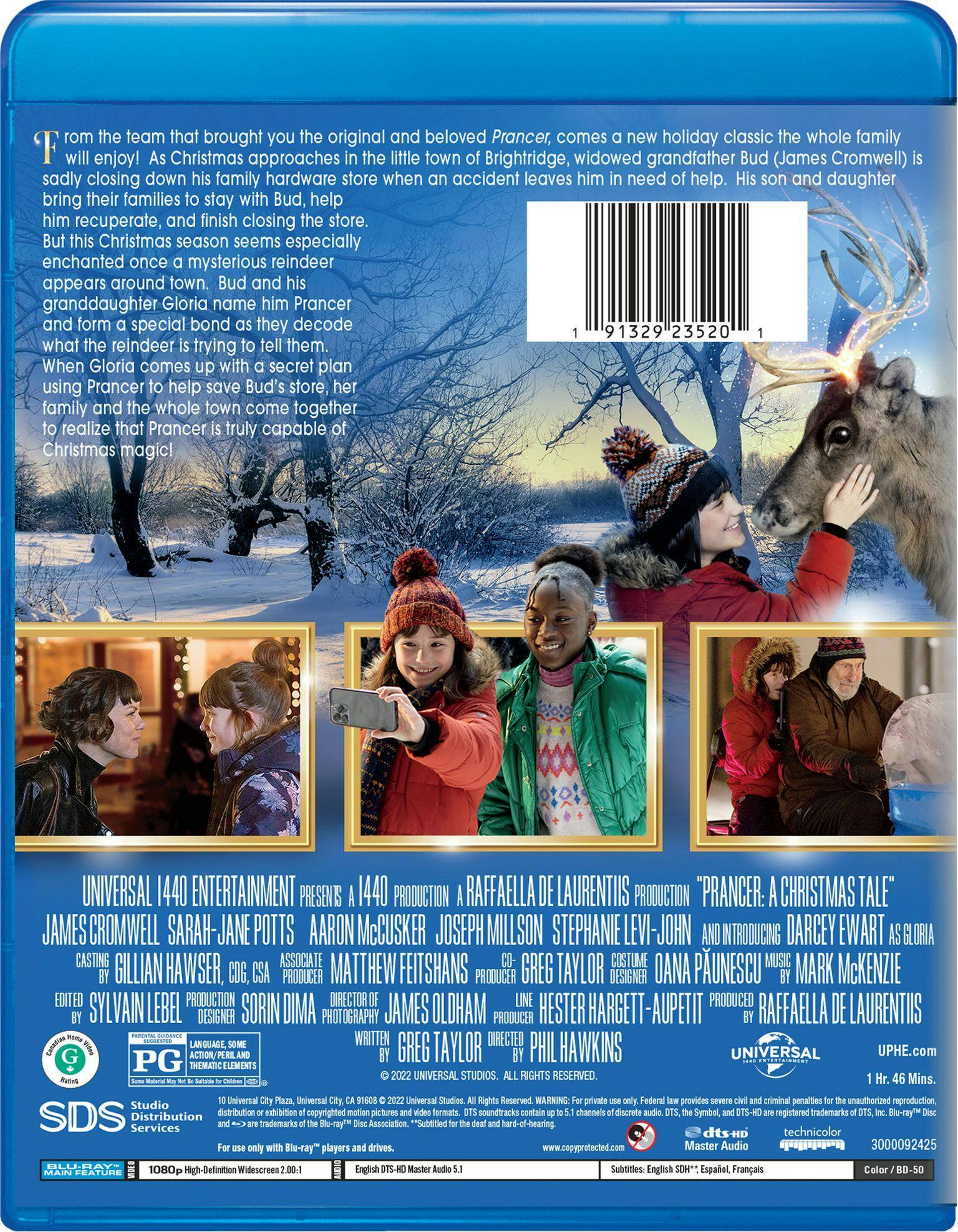 Back. Prancer: A Christmas Tale [Blu-ray].