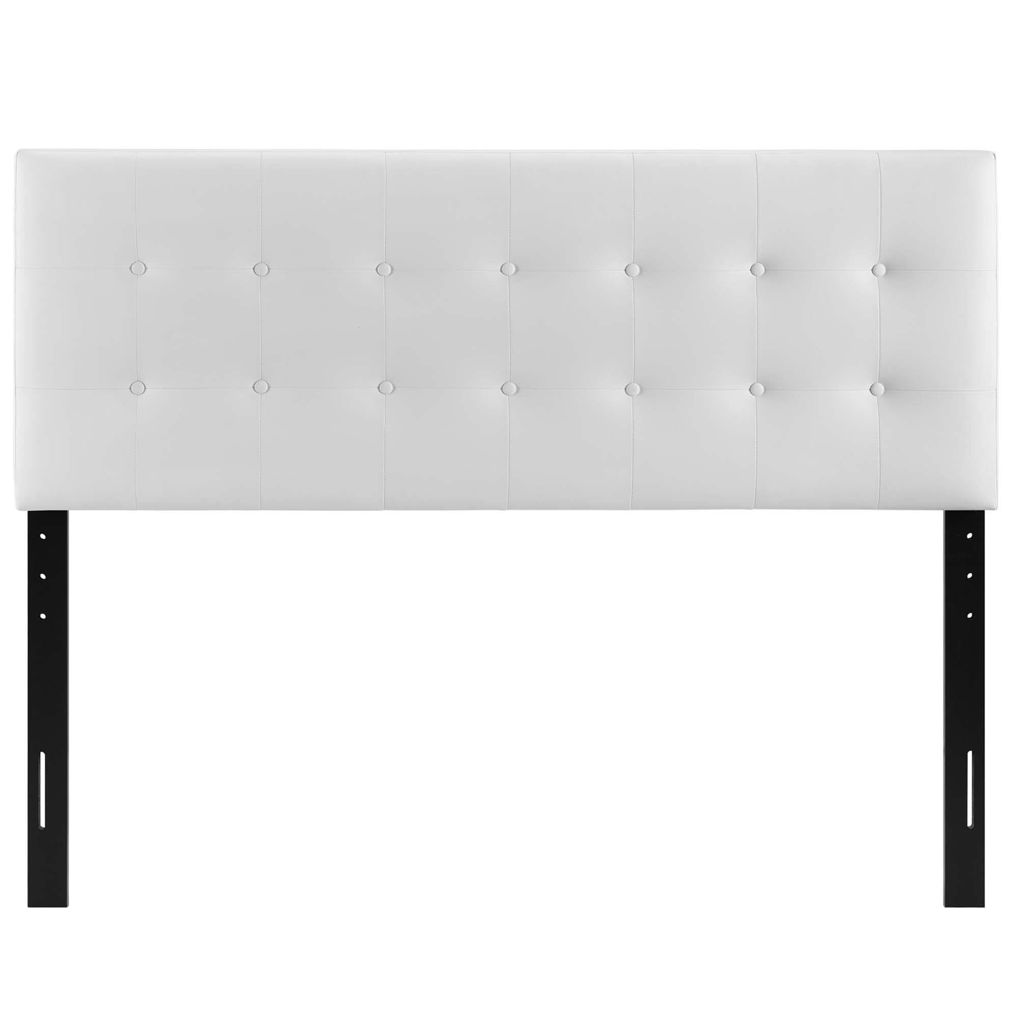 Alt View 2. Modway - Emily Upholstered Vinyl Full Headboard by Modway - White.