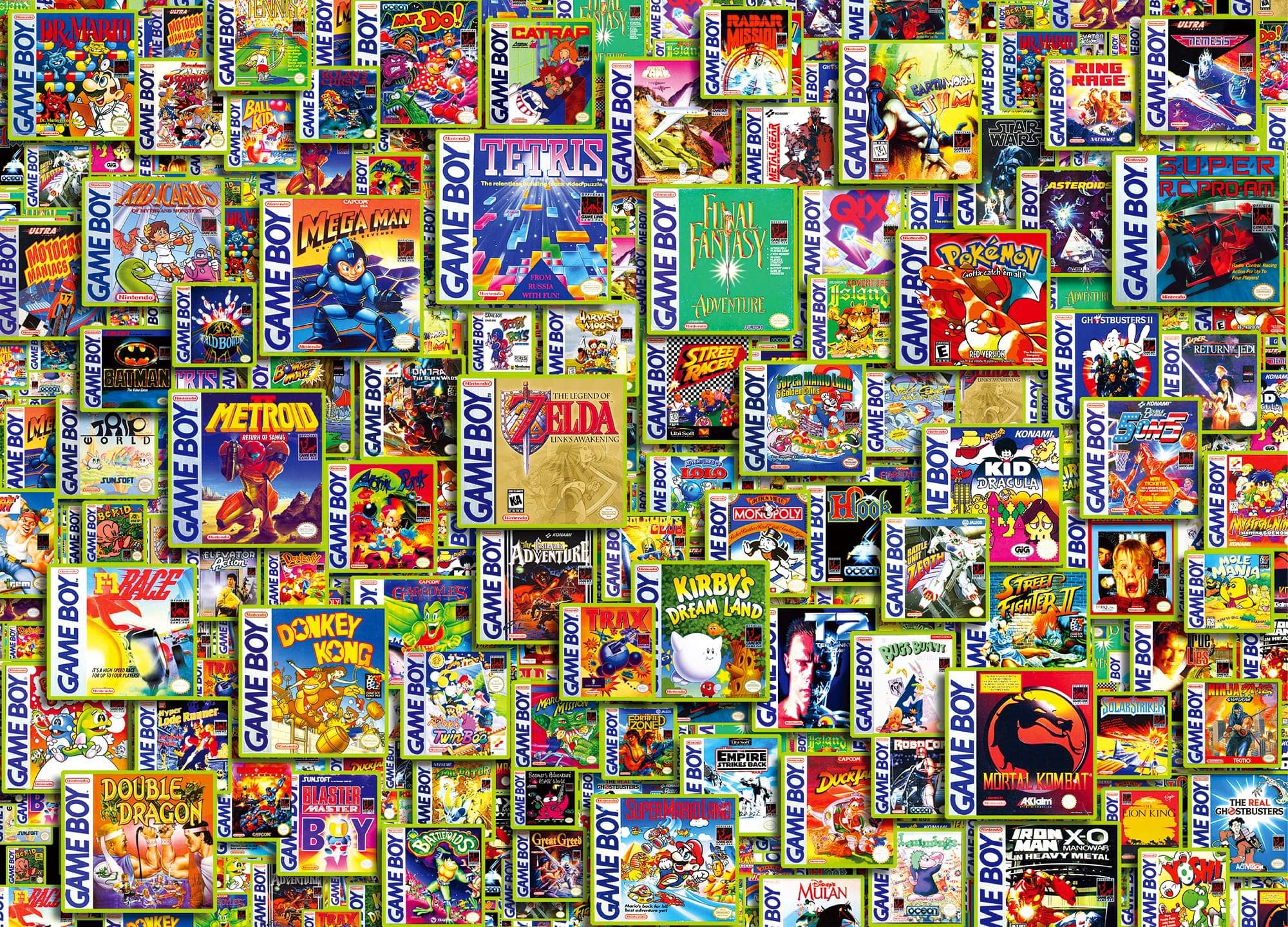 Toynk - Handheld Haven Retro Games 1000-Piece Jigsaw Puzzle - Multi-Color