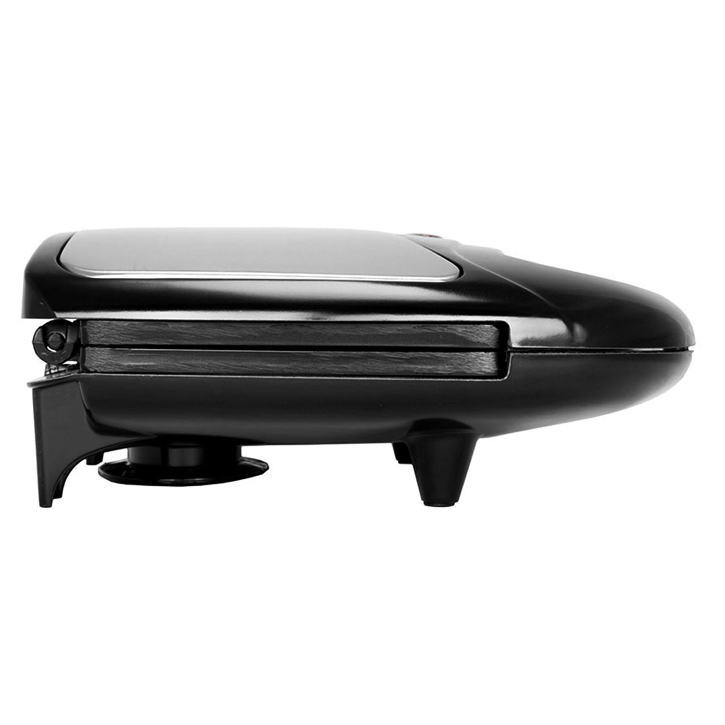 Alt View 5. Brentwood - Brentwood Non Stick Dual Sandwich Maker in Black and Silver - Silver.