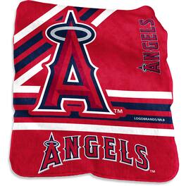 Logo Brands - Los Angeles Angels 50'' x 60'' Plush Raschel Throw Blanket - Multicolor