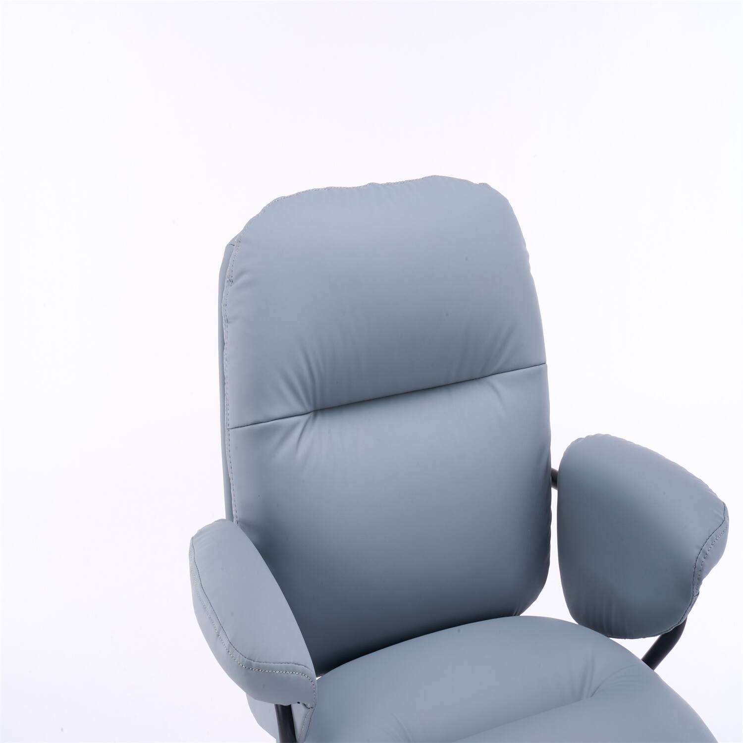 Alt View 1. Forest'nSky - Sage Ergonomic White Leather Office Chair, Reclining Backrest with Adjustable Height & 360° Swivel, Easy Assembly - Sage.