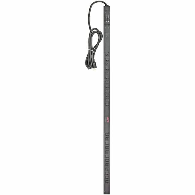 APC - NetShelter Basic Rack PDU, Zero U, 30A, 120V, 24 NEMA 5-20 outlet - Basic - NEMA L5-30P - 24 x NEMA 5-20R - 100 V - Black