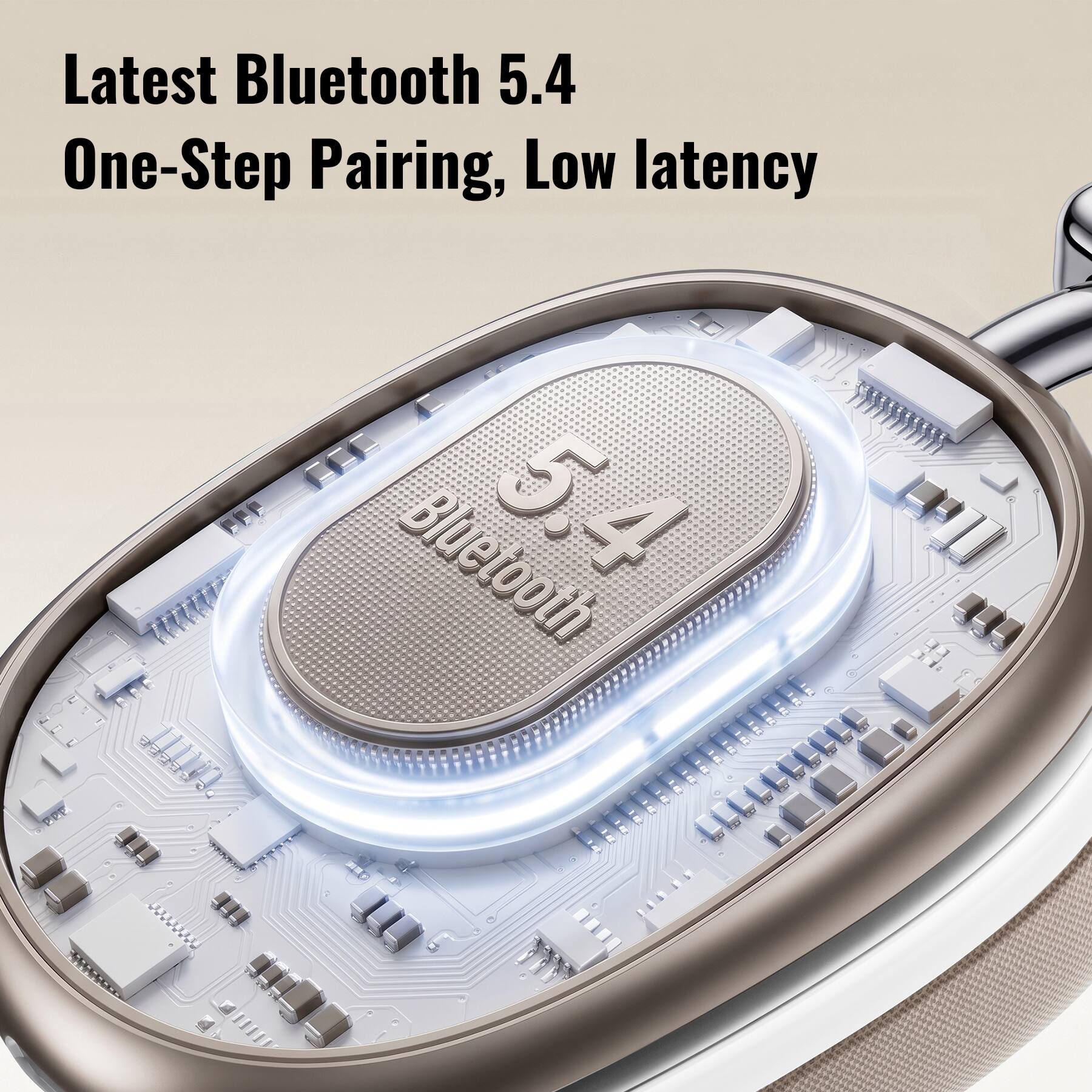 Latest Bluetooth 5.4  
One-Step Pairing, Low latency