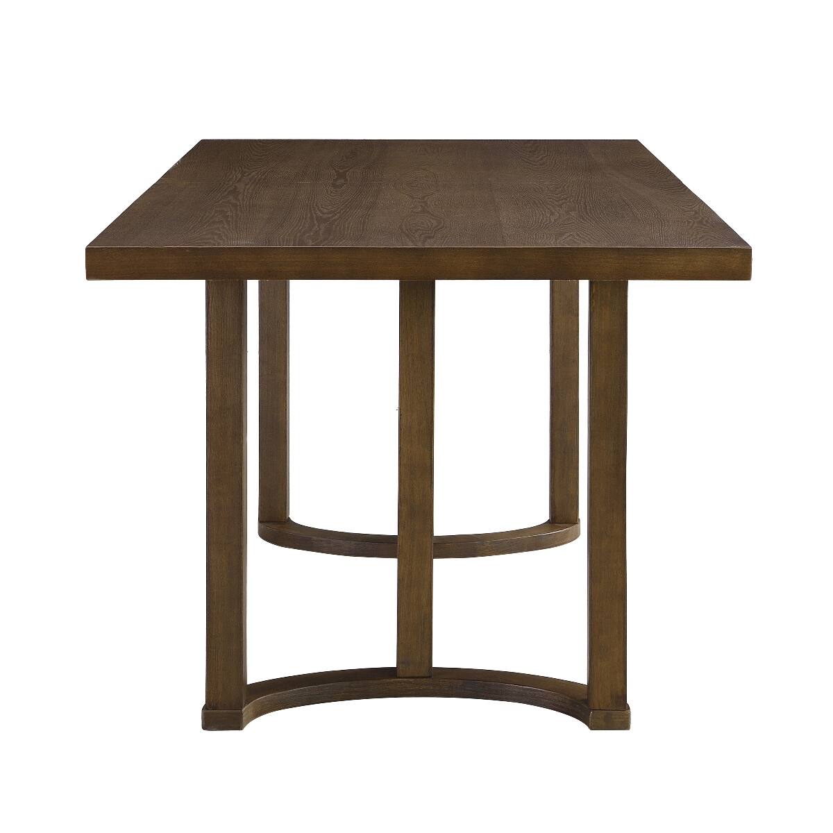 Alt View 5. Loheer - Loheer 69 Inch Walnut Dining Table, Rectangular Brown Table for Six - Walnut.