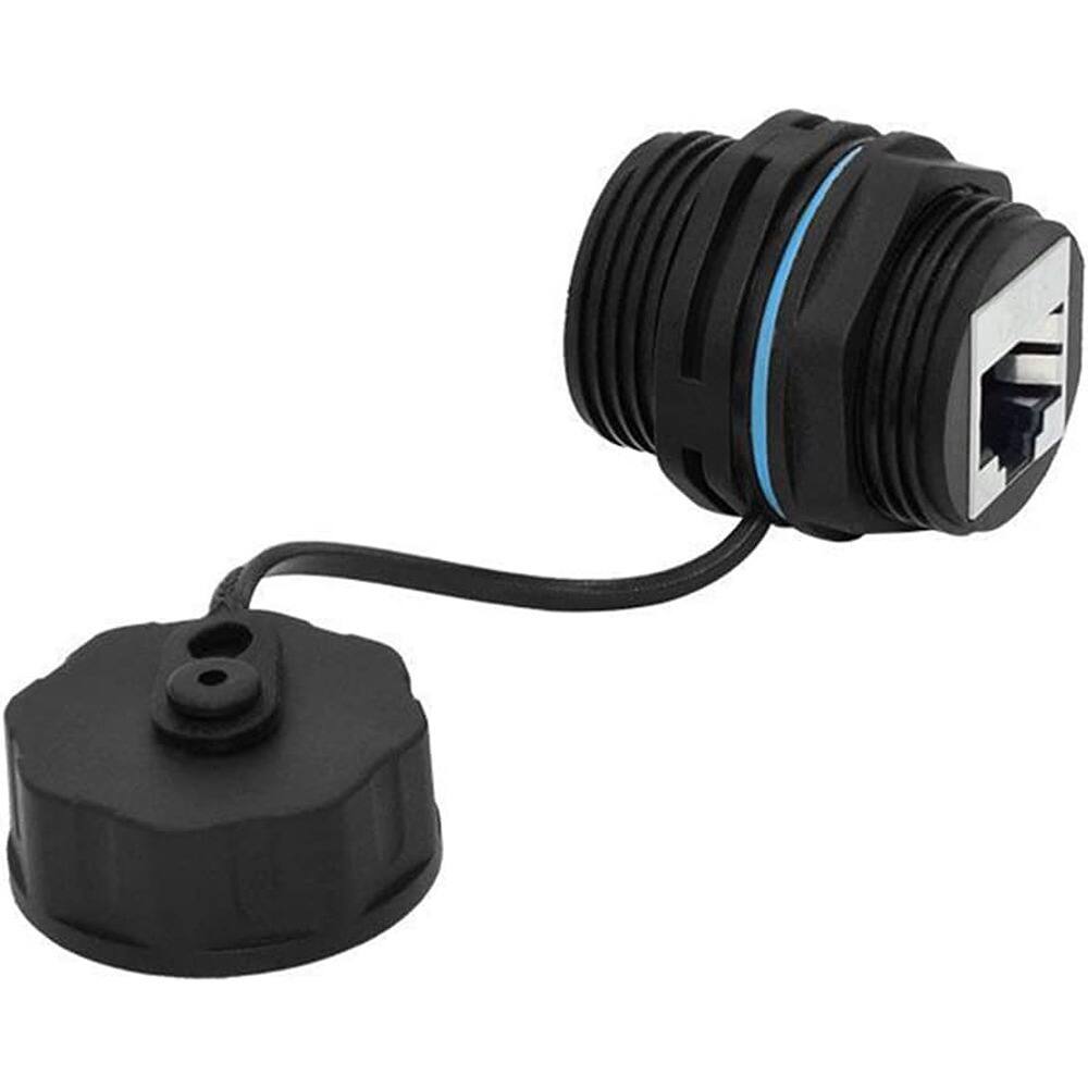 Left. ACJPR - Shielded CAT6 RJ45 Waterproof Panel Mount Connectors, 10-Pack.