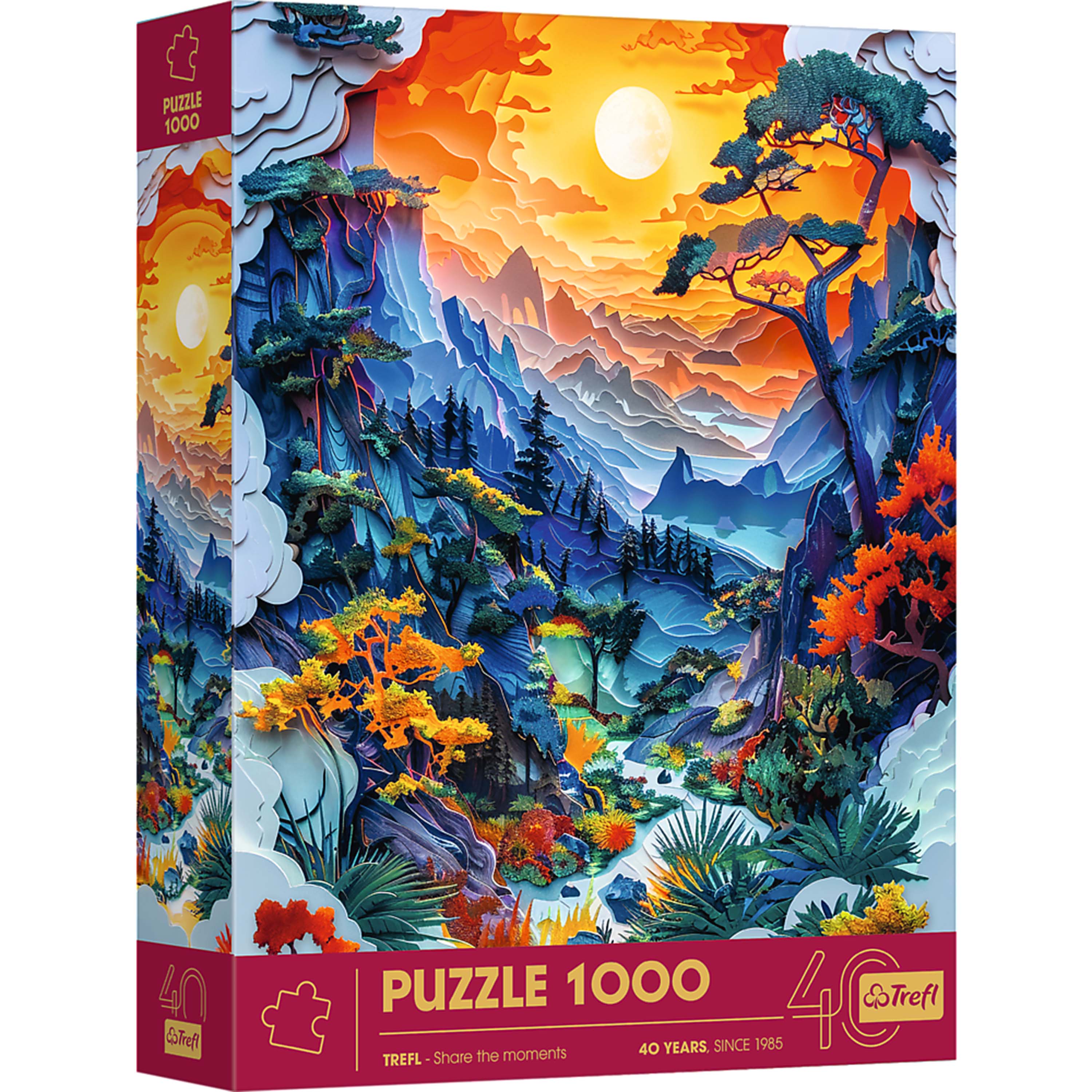 Trefl - Red 40th Anniversary Valley 1000 Piece Paper Art Puzzle