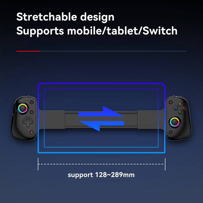 Stretchable design  
Supports mobile/tablet/Switch  
Supports 128~289mm