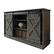 Alt View 1. ChaletPosh - Vintage-Inspired TV Stand Console with Sliding Barn Doors, Dark Grey - Dark Grey.