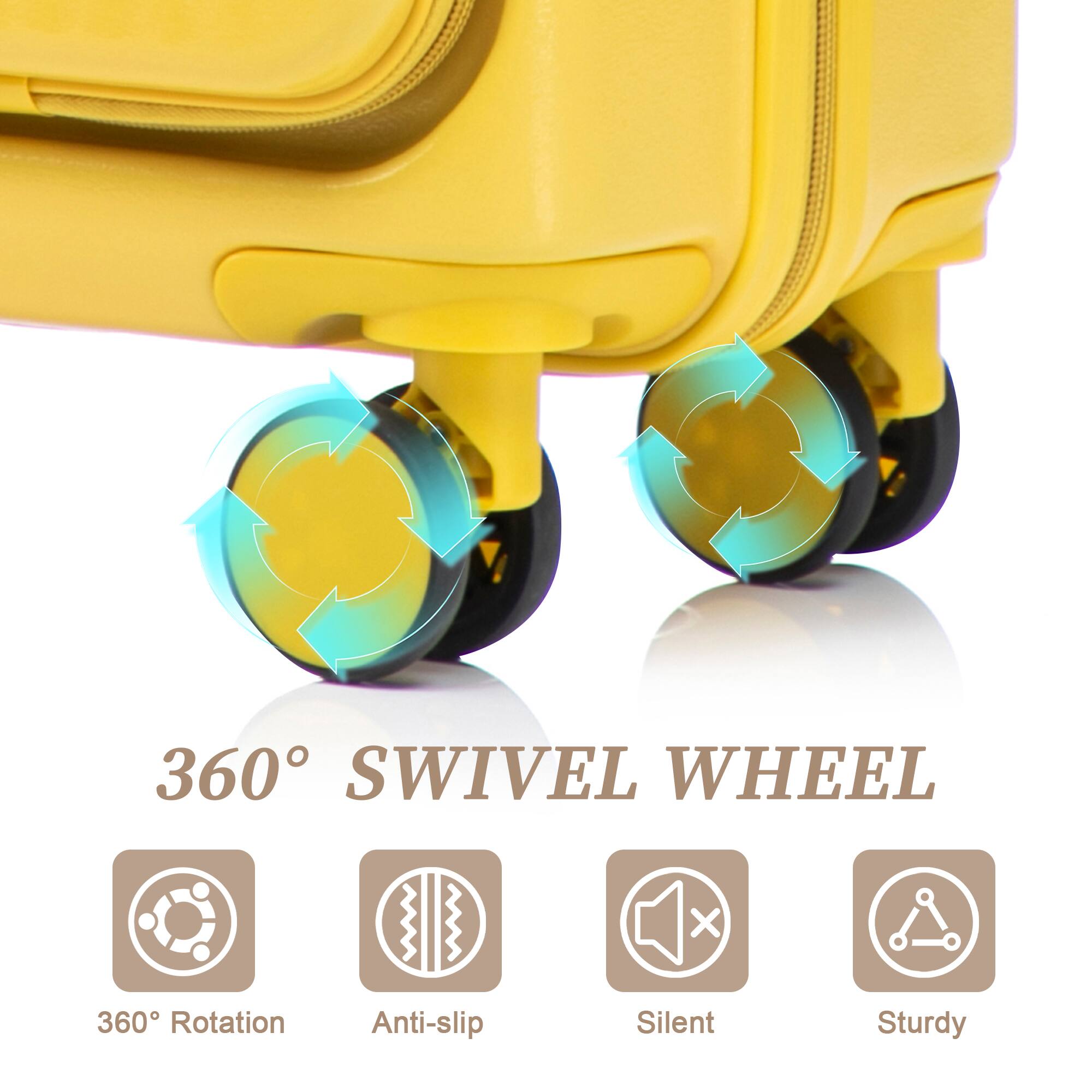 360° SWIVEL WHEEL

- 360° Rotation
- Anti-slip
- Silent
- Sturdy