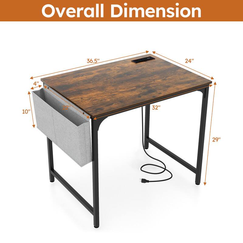Overall Dimension: 36.5" x 24" x 4" x 10" x 22" x 32" x 29"