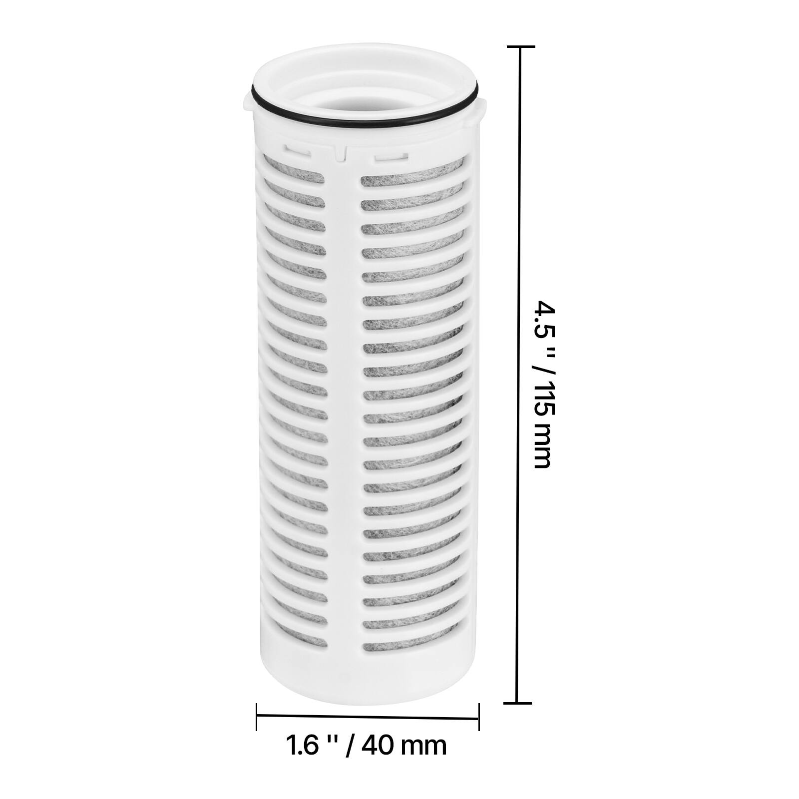 4.5" / 115 mm  
1.6" / 40 mm