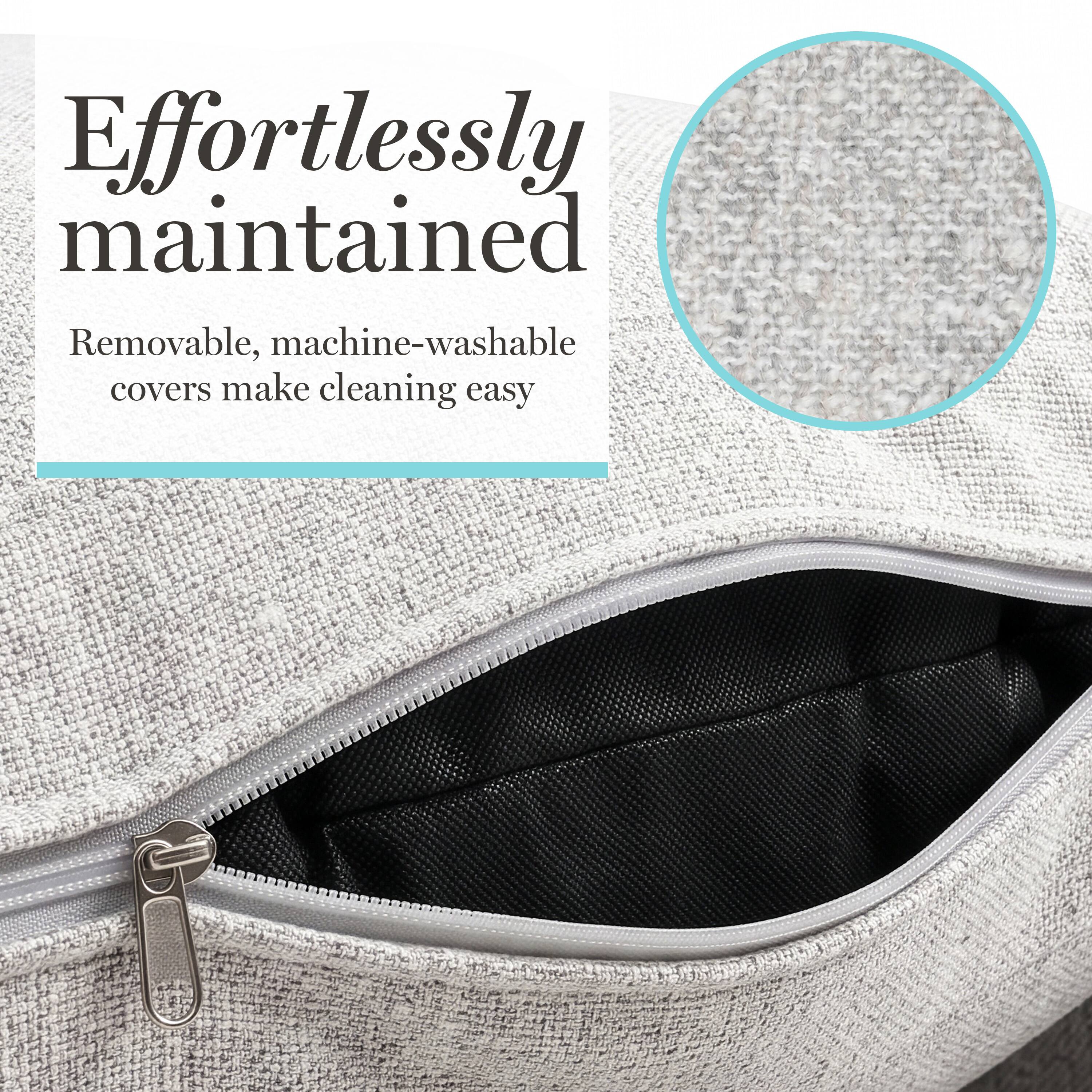 Effortlessly maintained

Removable, machine-washable covers make cleaning easy