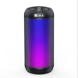 1HORA - BOC242 Cylindrical Bluetooth Speaker - Black