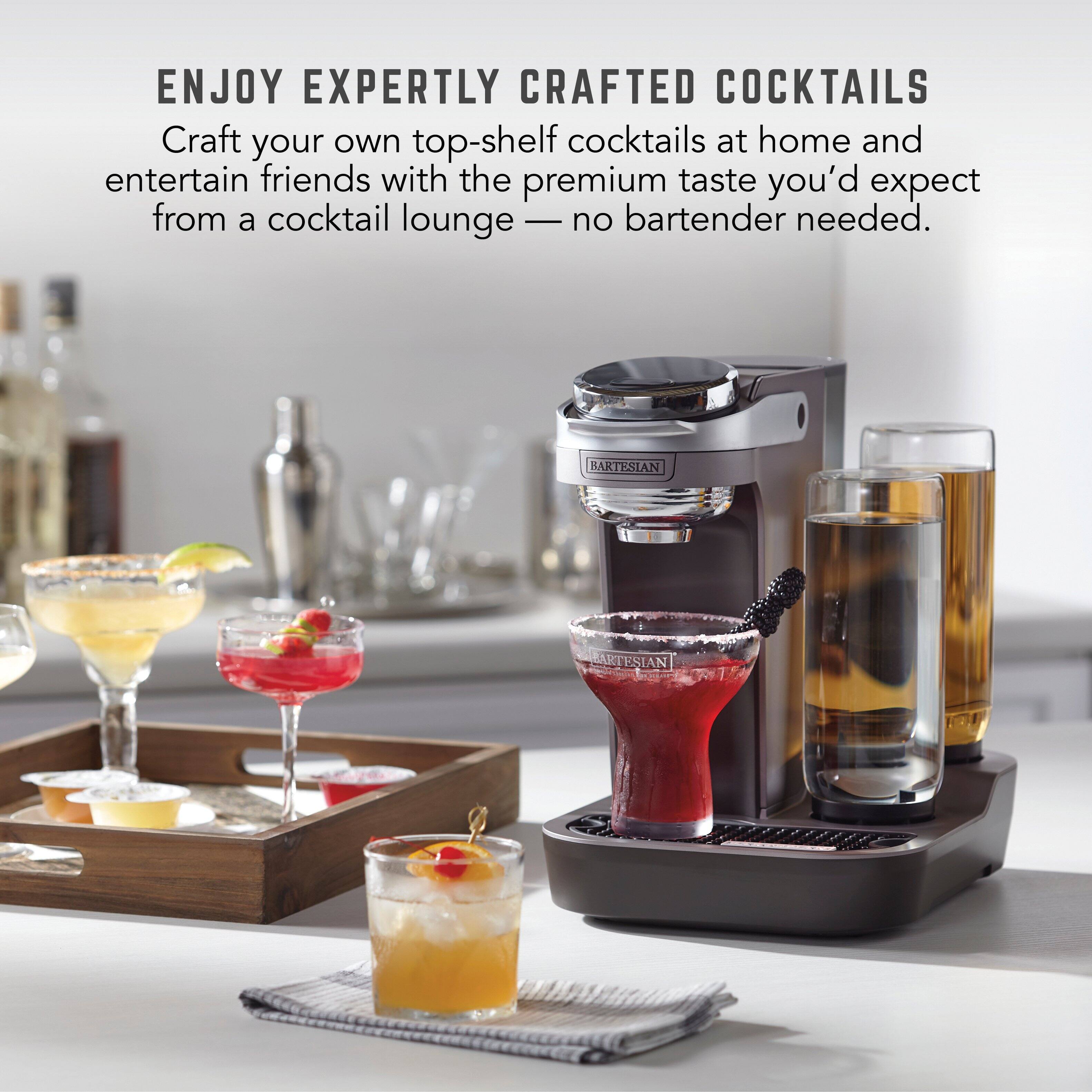 ENJOY EXPERTLY CRAFTED COCKTAILS

Craft your own top-shelf cocktails at home and entertain friends with the premium taste you'd expect from a cocktail lounge — no bartender needed.
