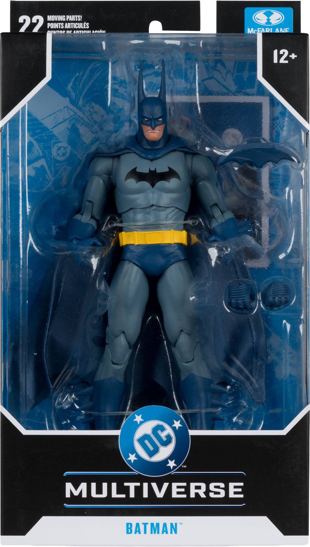 MOVING PARTS!  
22 POINTS ARTICULATIONS  
McFARI ANE  
12+  
DC MULTIVERSE BATMAN