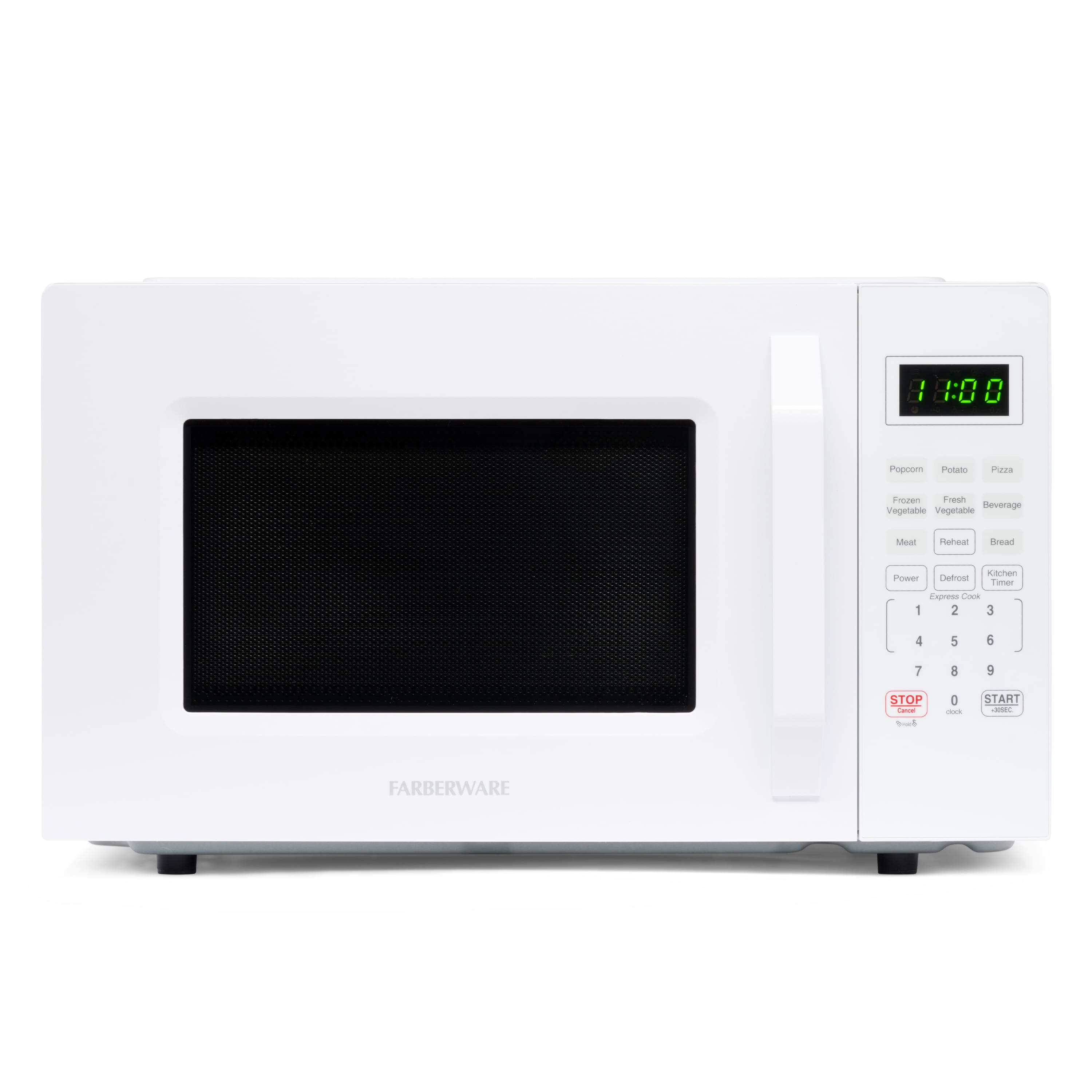Farberware - 1.1 cu. ft. 1000-Watt Compact Microwave Oven - White