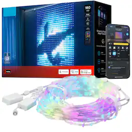 VEGA AUTOMOTIVE - Curtain Lights Pro Upgraded 960 Leds Smart Color Changing With Aigc Dynamic Diy String For Bedroom Living - Default
