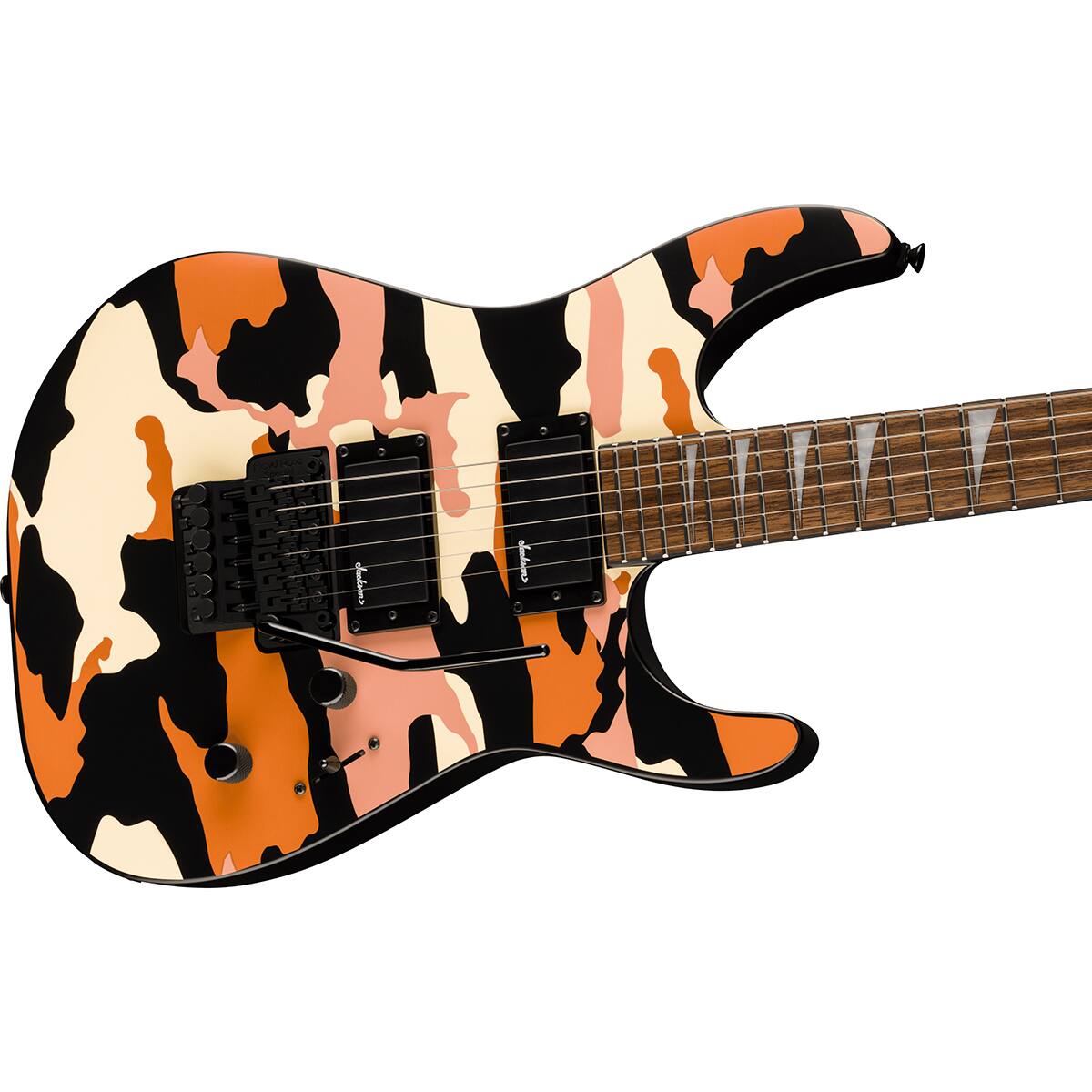 Alt View 3. Jackson - Jackson X Series Soloist SLX DX Camo Electric Guitar, Butterscotch Camo.