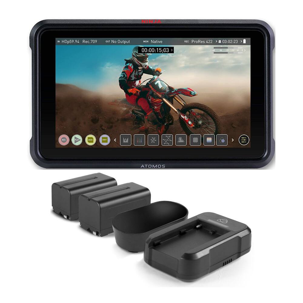 NINJA IN HDp59.94 Rec.709 OUTT No Output MON Native 00:00:15:03 > REC ProRes 422 . 03:02:23  -- 4 AGE m - 1HE  > ATOMOS