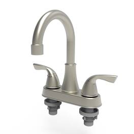 Bothwa Home - Bathroom Faucet For bathroom Sink With Two Handles - Brushed Nickel