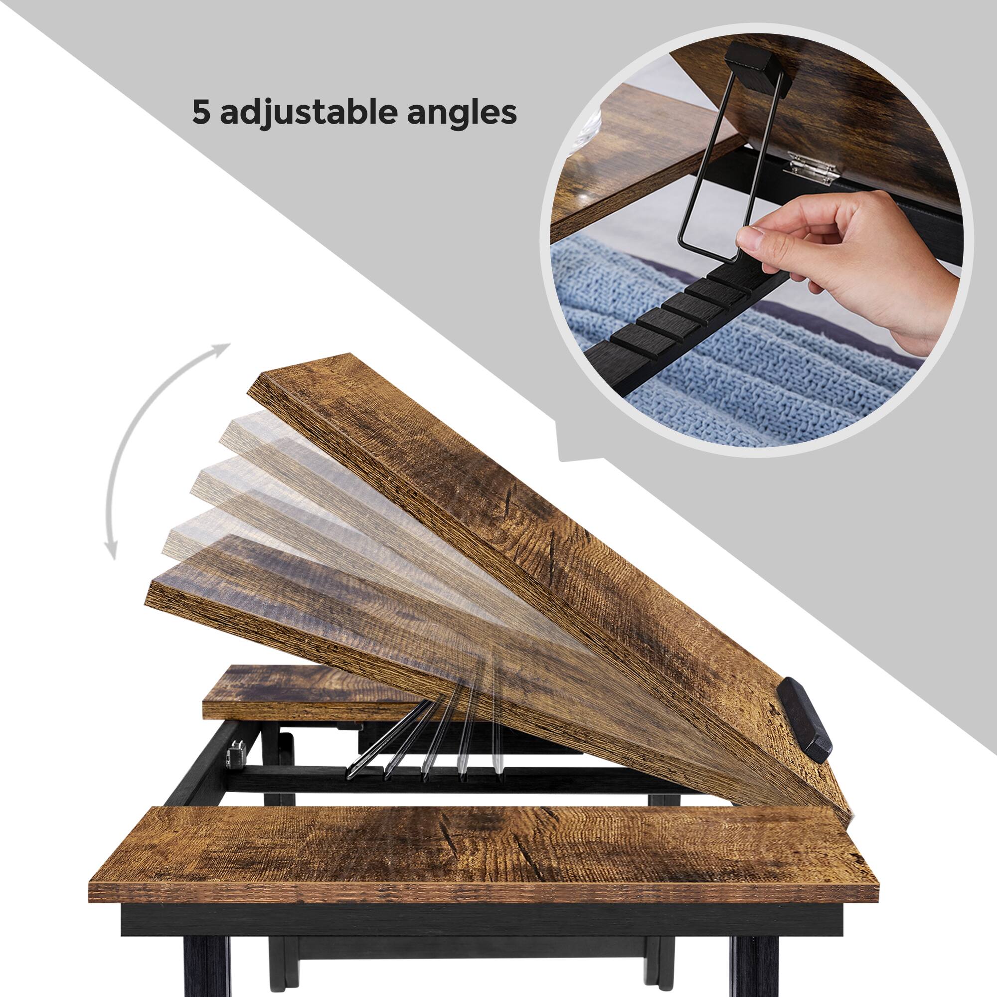 5 adjustable angles