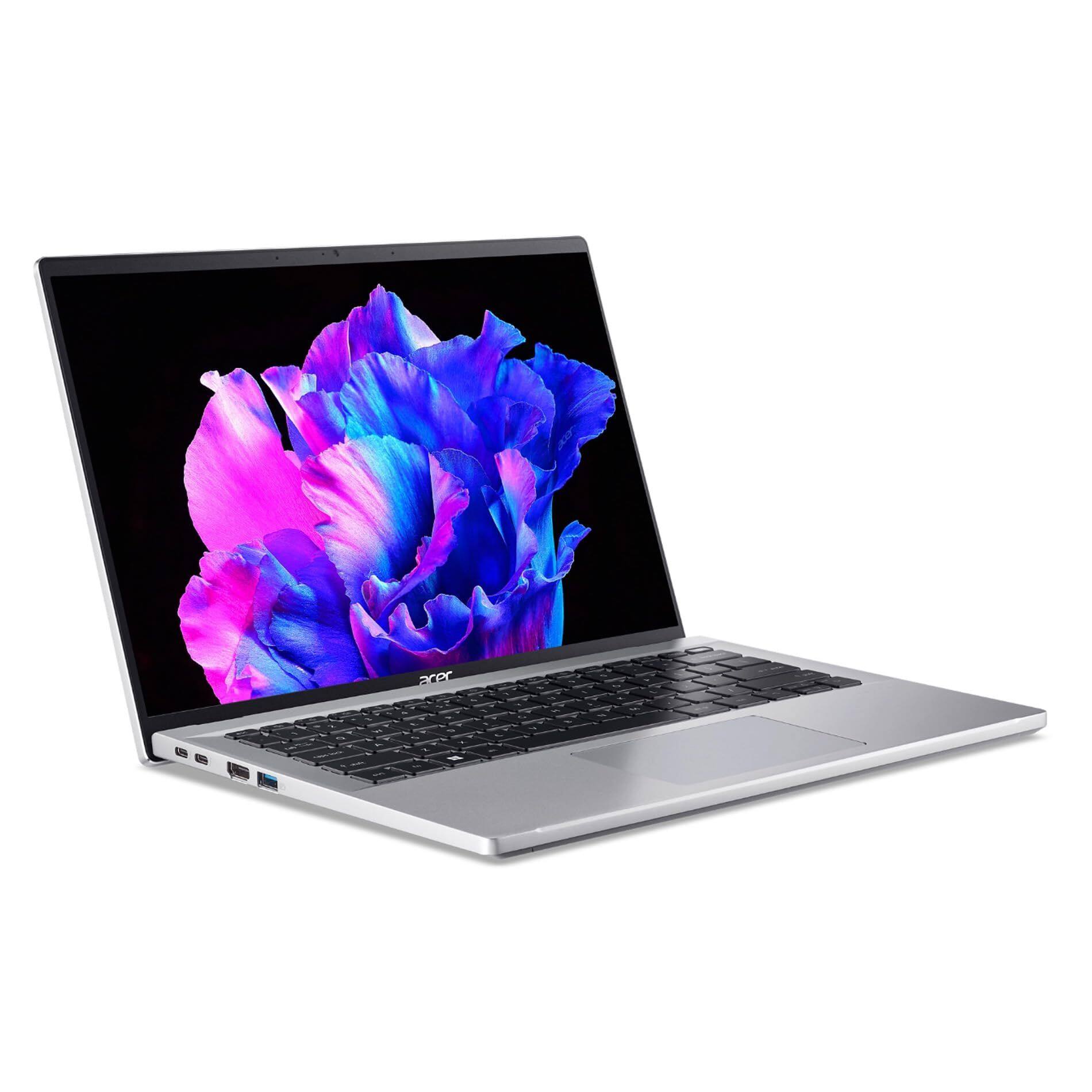 Angle. Acer - Swift Go - 14" Laptop Intel Core i7-13700H 2.40GHz 16GB RAM 512GB SSD W11H - Silver.