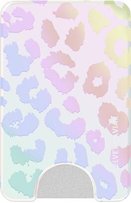 VELVET CAVIAR - Magnetic Phone Wallet - White Opal Leopard