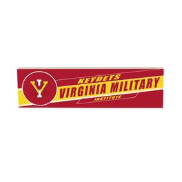 Evergreen Enterprises - Virginia Military Institute Keydets 5" x 18" Shadow Logo Wood Mantle Sign - Multicolor