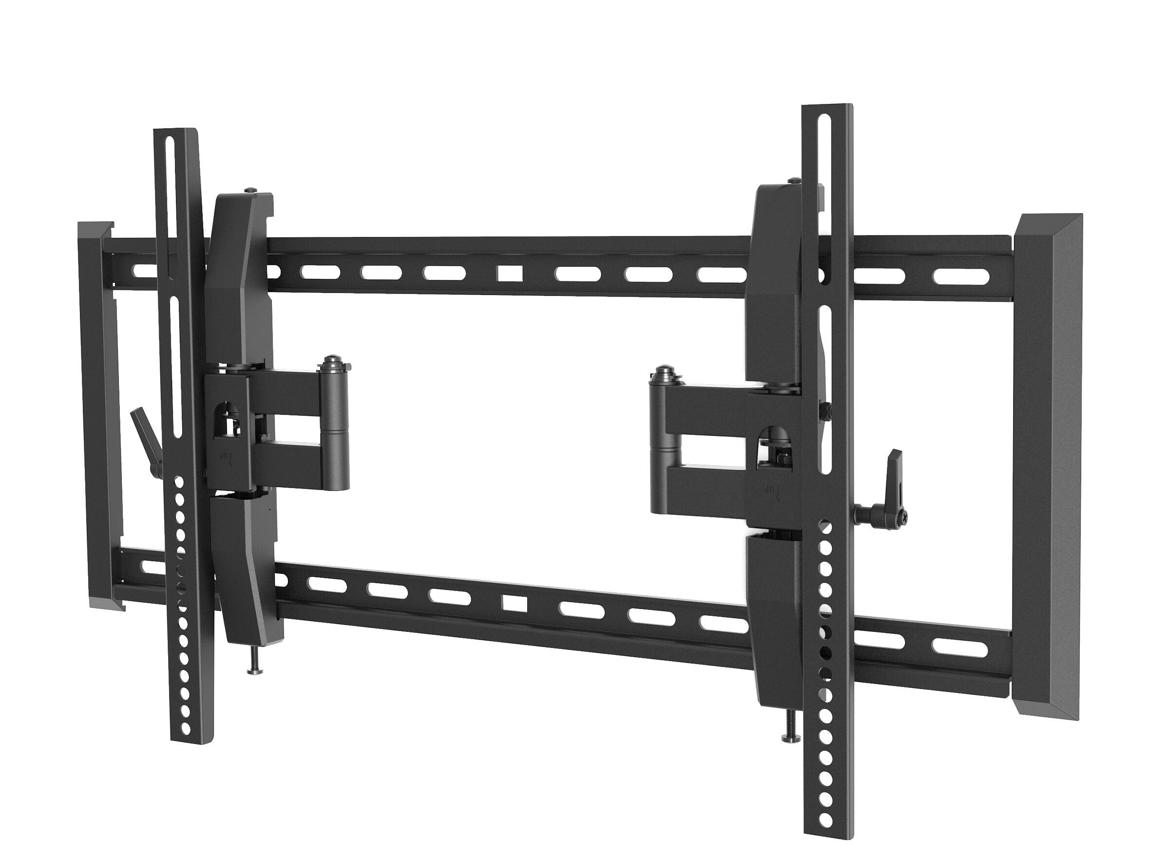 Alt View 1. Samsung - Samsung QN43QN70HAF 43" TV with a Walts TILT-EXTENSION-37-90 Mount and a Amber 3-OUTLET-SURGE Surge Protector (2026) - Black.