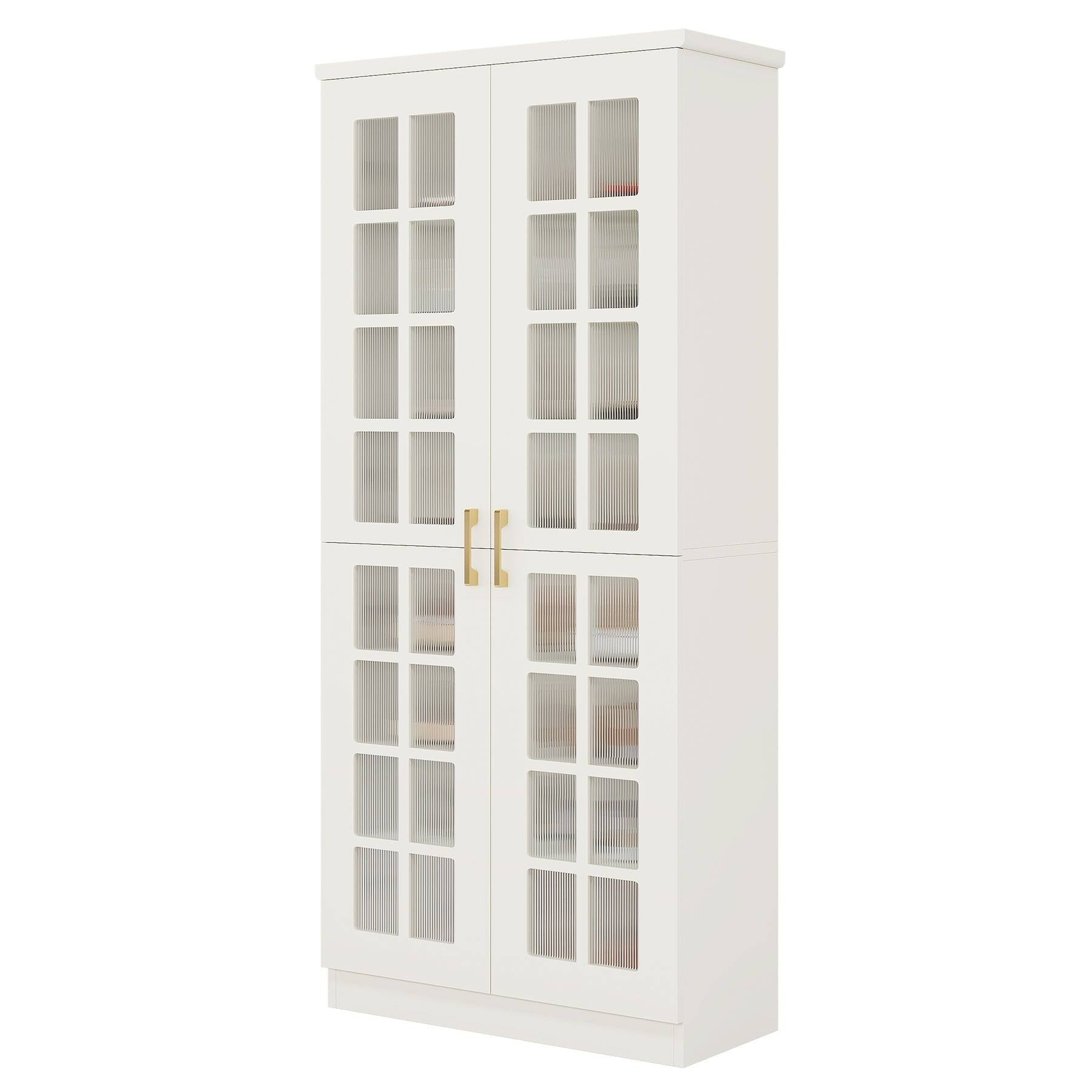 Alt View 3. Tribesigns - Office Storage Cabinet, For Everyday Organization in Workspaces and Office Reception Areas - White.