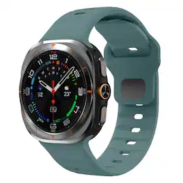 StrapsCo - Active Band Silicone Rubber Watch Band For Samsung Galaxy Watch Ultra - Green
