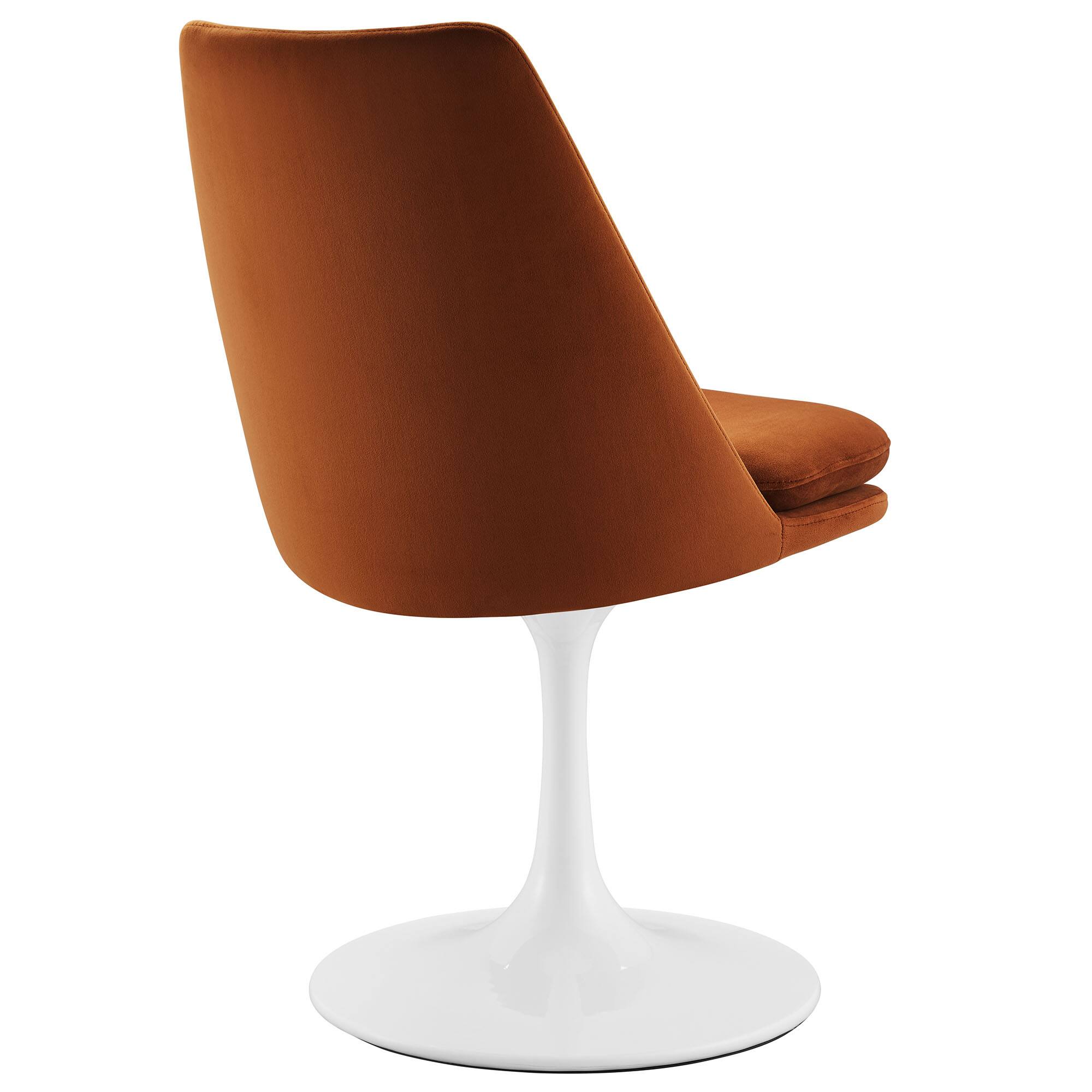 Alt View 1. Modway - Lippa Swivel Dining Performance Velvet Side Chair by Modway - Brown.
