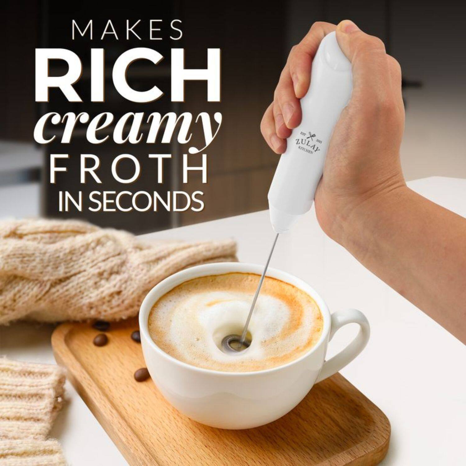 MAKES RICH creamy FROTH IN SECONDS - ZULAY KITCHEN