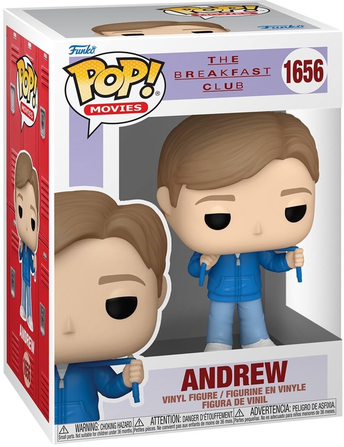 COP Tonki Funko THE A POP! BREAKFAST 1656 CLUB H MOVTES MOVIES ANDREN E ANDREW EN VINYLE FIGURE I FIGURINE VINYL FIGURA DE VINIL PELIGRO DE ASFIXIA D'TOUFFEMENT. ADVERTENCIA: para nios menores de 36 meses. DANGER pequeras. No es adecuado HAZARD. ATTENTION: aux enfants de moins de 36 mois Partes WARNING: CHOKING Pettes pieces. Ne convient pas for children under 36 months, Small parts. Not suitable