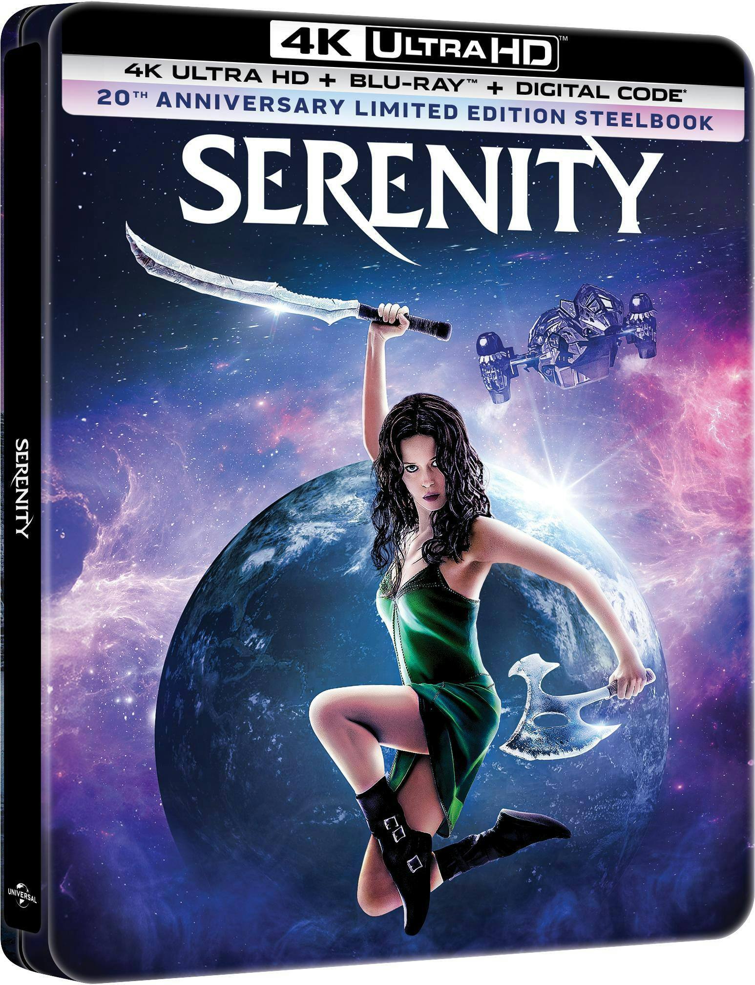 Back. Serenity 20th Anniversary Edition (Steelbook)   - 4K Blu-Ray.