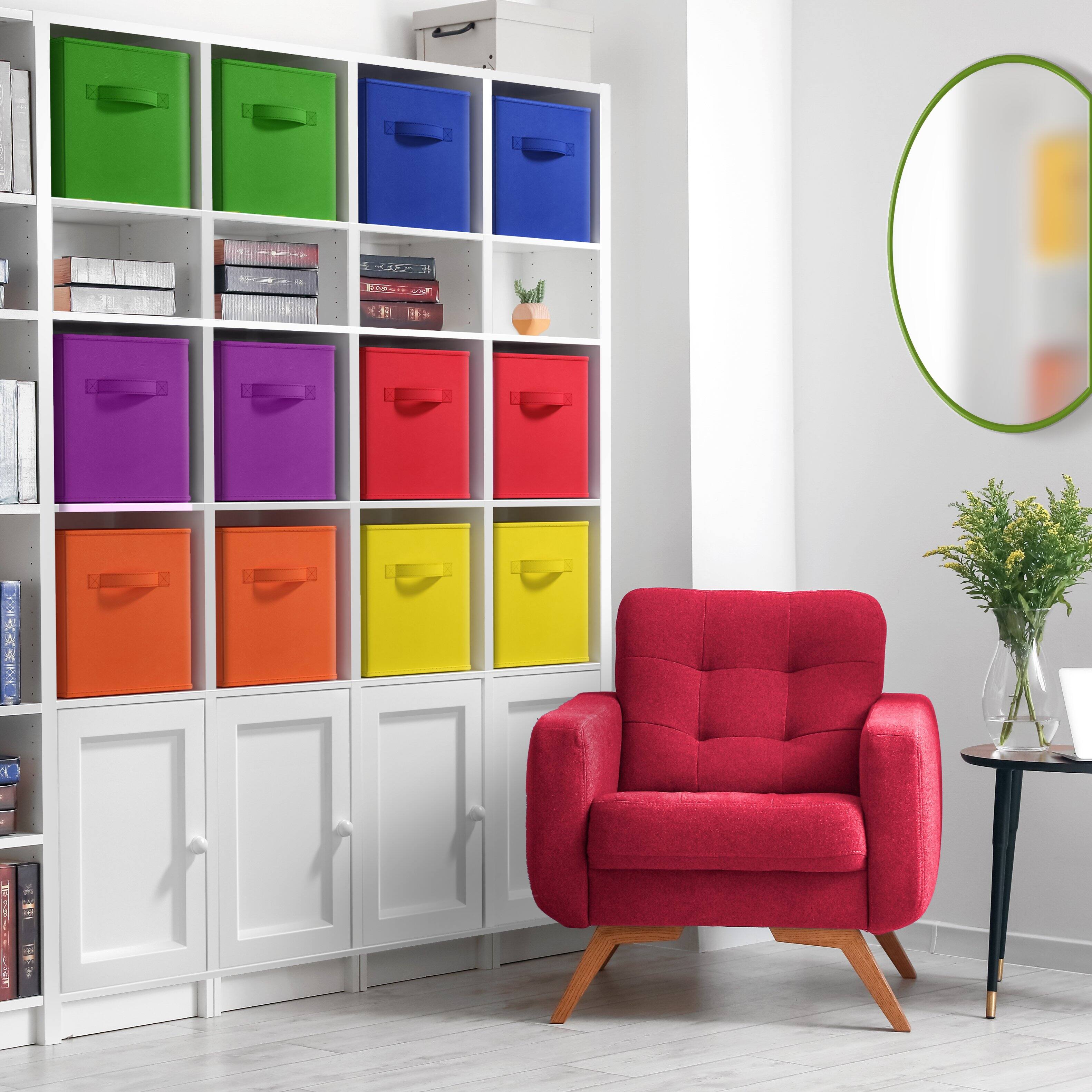 Alt View 1. Sorbus - Sorbus Dresser with 7 Drawers - Storage Chest Organizer with Steel Frame, Wood Top, Handles, Fabric Bins - Deep Rainbow.