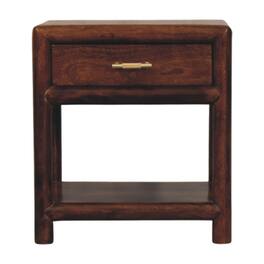 Artisan Furniture - Solid Wood Regency Nightstand, 1 Drawer - Chestnut