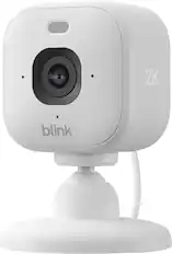 Front. Blink - Mini 2K+ Compact plug-in security camera, 2K video resolution, color night vision, enhanced audio - 1 Cam - White.