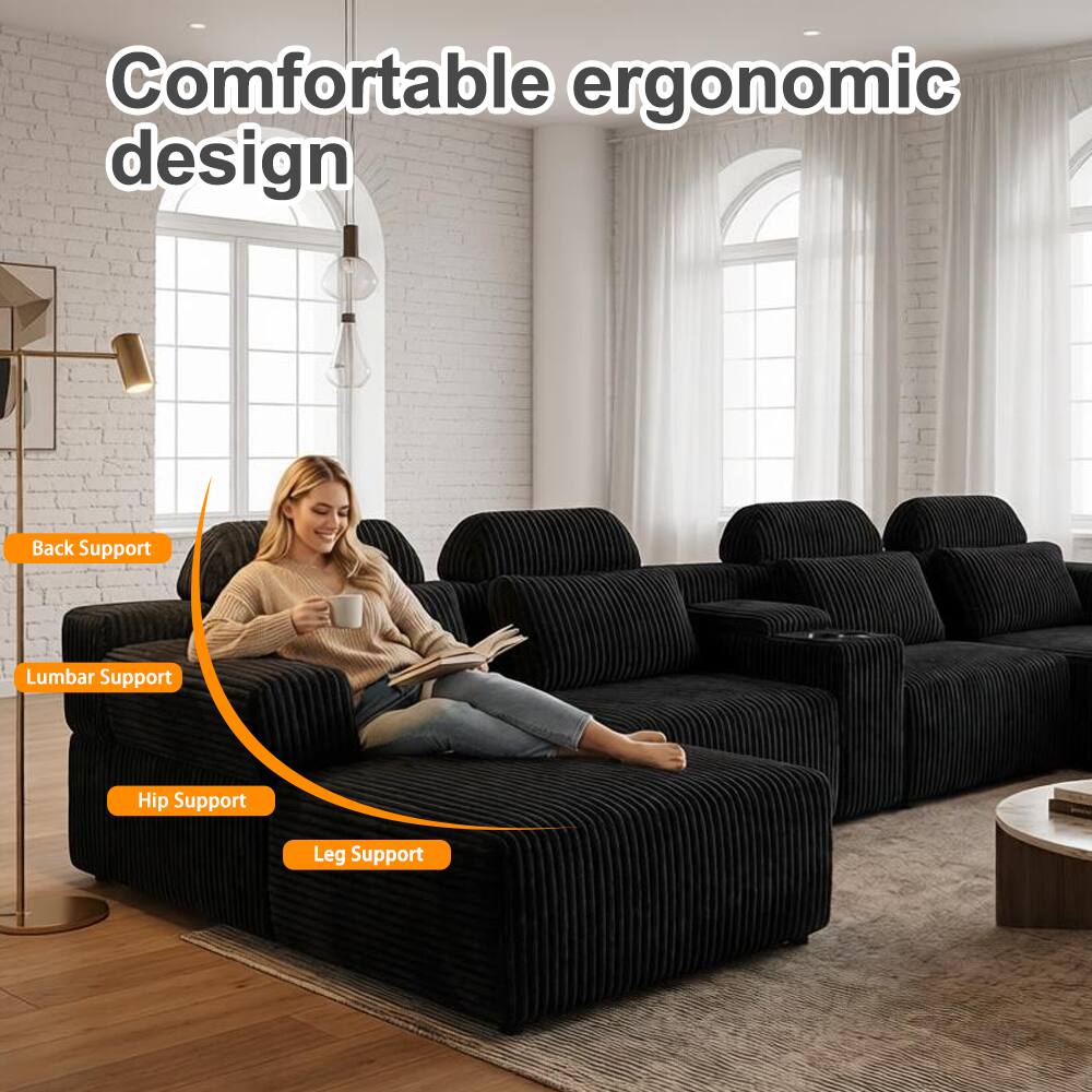 Comfortable ergonomic design

- Back Support
- Lumbar Support
- Hip Support
- Leg Support