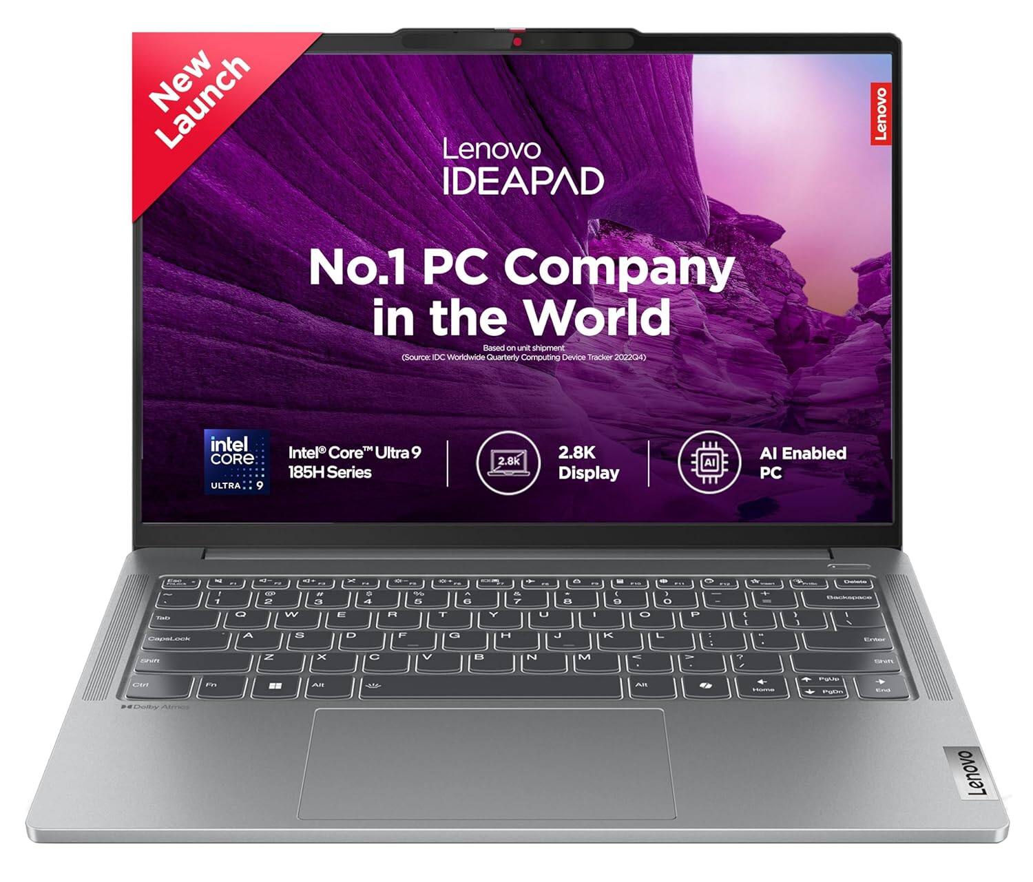 New Lenovo IDEAPAD: No.1 PC Company in the World (Based on unit shipment, Source: IDC Worldwide Quarterly Computing Device Tracker 2022). 

Features:
- Intel Core Ultra 9 185H Series
- 2.8K Display
- AI Enabled PC