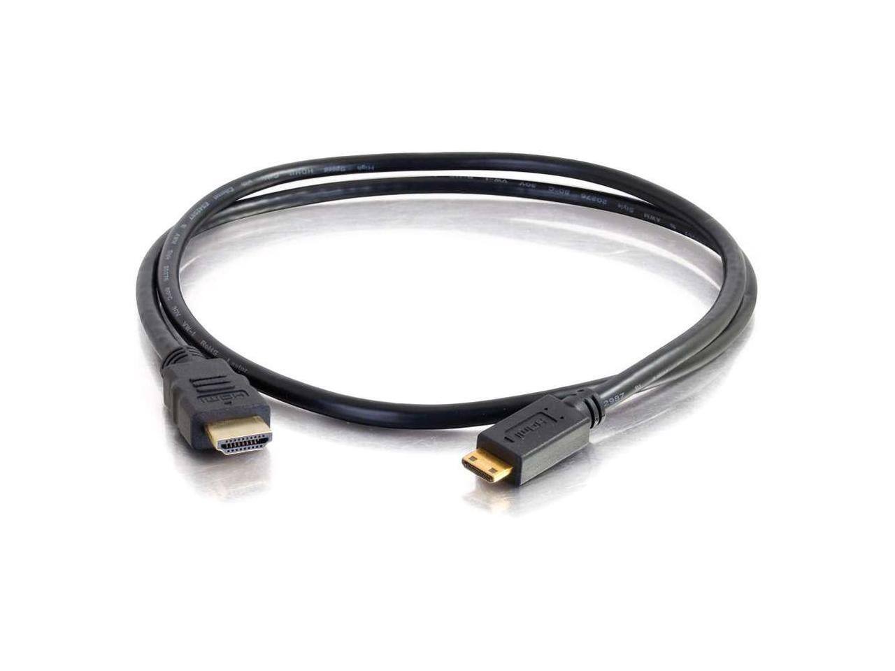 Alt View 6. Cables to Go - C2G 50620 4K UHD High Speed HDMI to Mini HDMI Cable (60Hz) with Ethernet for 4K Devices, Black (10 Feet, 3.04 Meters) - Black.