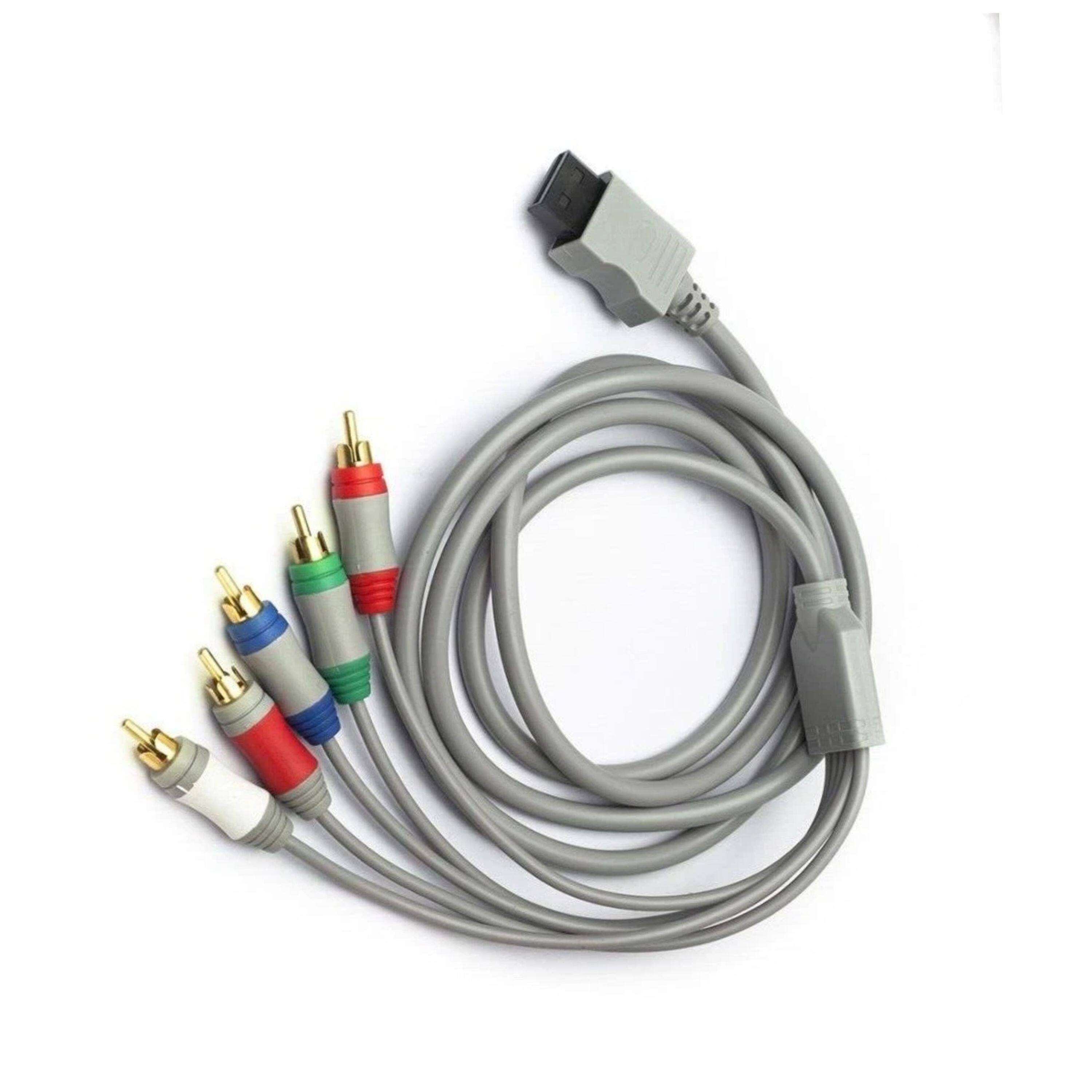 Angle. Kitcheniva - Component Cable For Nintendo Wii - gray.