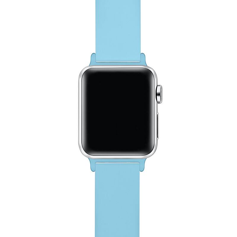 Back. Posh Tech - Silicone Band for Apple Watch - Retro Blue.