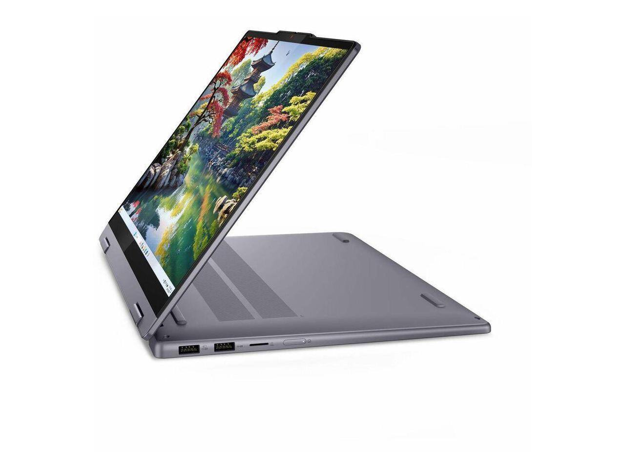 Alt View 1. Lenovo - Lenovo IdeaPad 5 14" Touch - Intel Core Ultra 7 - 16 GB - 1 TB SSD - Luna Gray - Windows 11 - Gray.