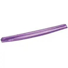 Front. Fellowes - Crystals Gel Wrist Rest, Non-Skid Base, Purple - Purple.
