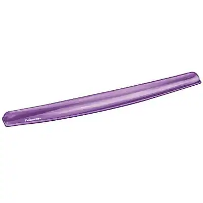 Front. Fellowes - Crystals Gel Wrist Rest, Non-Skid Base, Purple - Purple.
