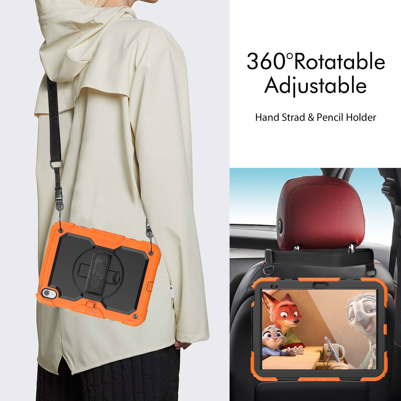 360° Rotatable Adjustable Hand Strad & Pencil Holder