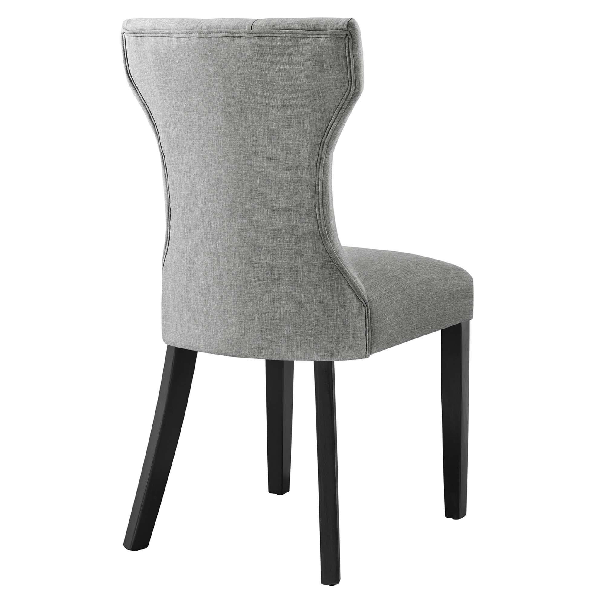 Alt View 2. Modway - Silhouette Dining Side Chair by Modway - Light Gray.